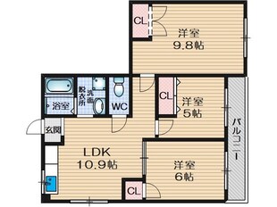 ハイシャトー大翔の物件間取画像